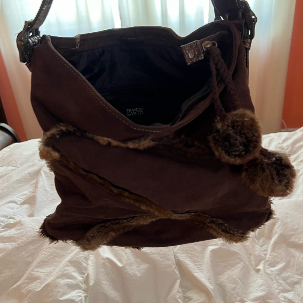 Franco Sarto suede bag